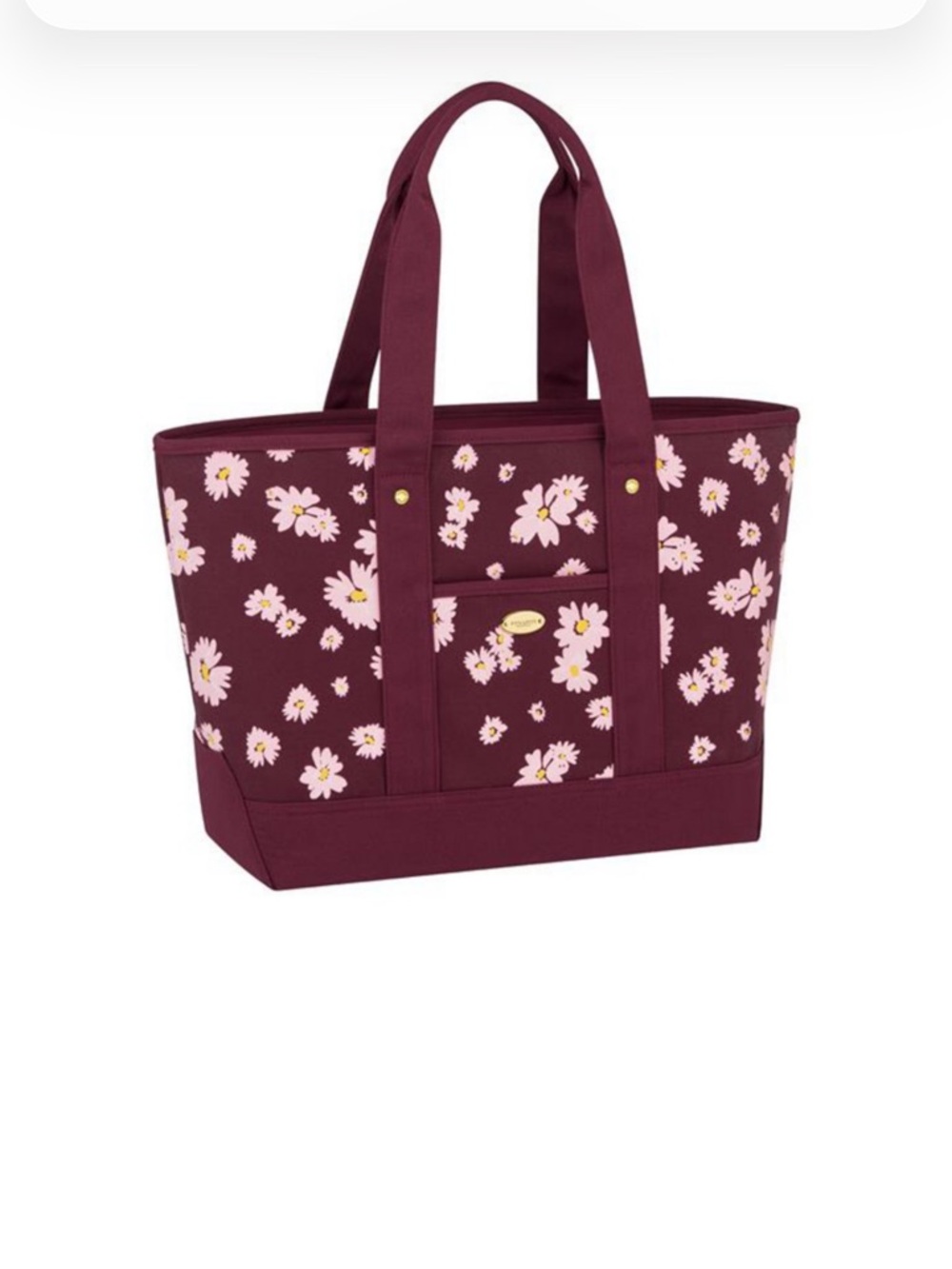 Coach burgundy tote bag